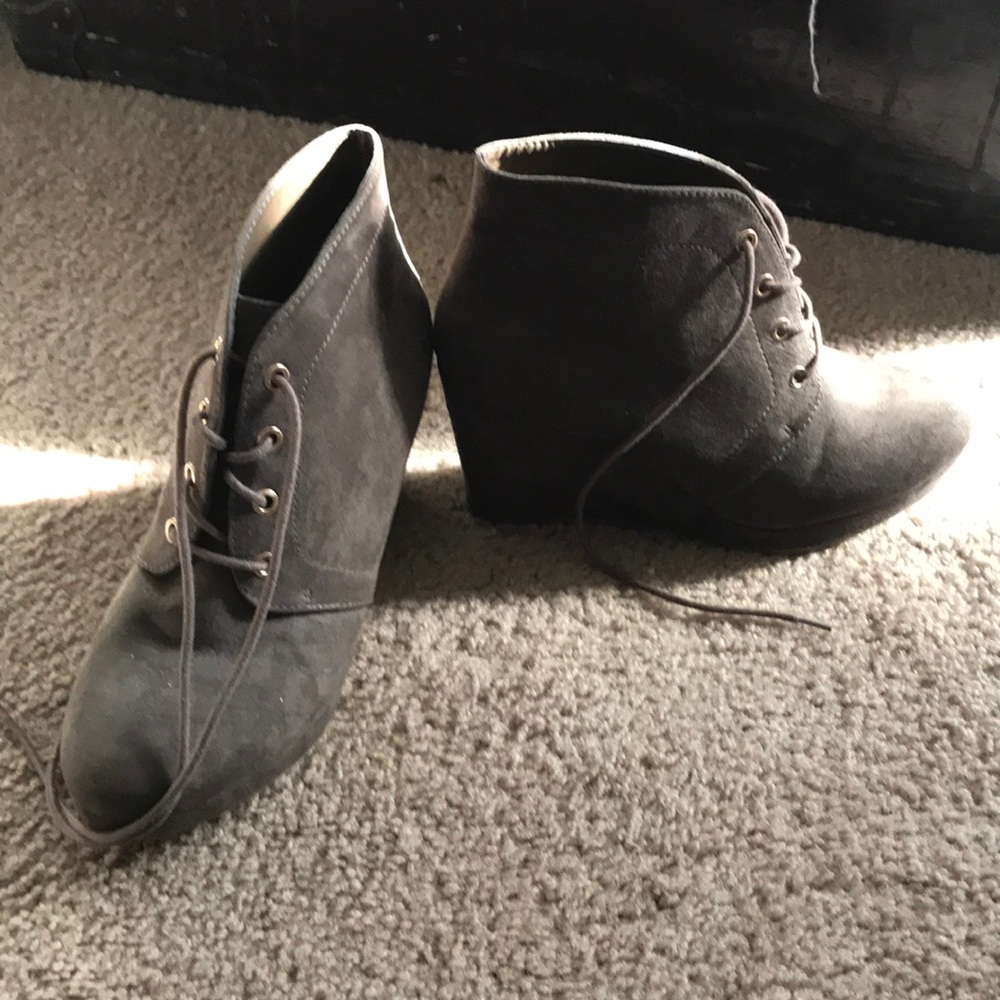 Wedge booties